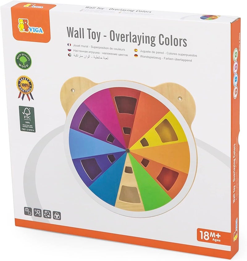 Viga Wooden Wall Toy - Overlaying Colours - Image 4
